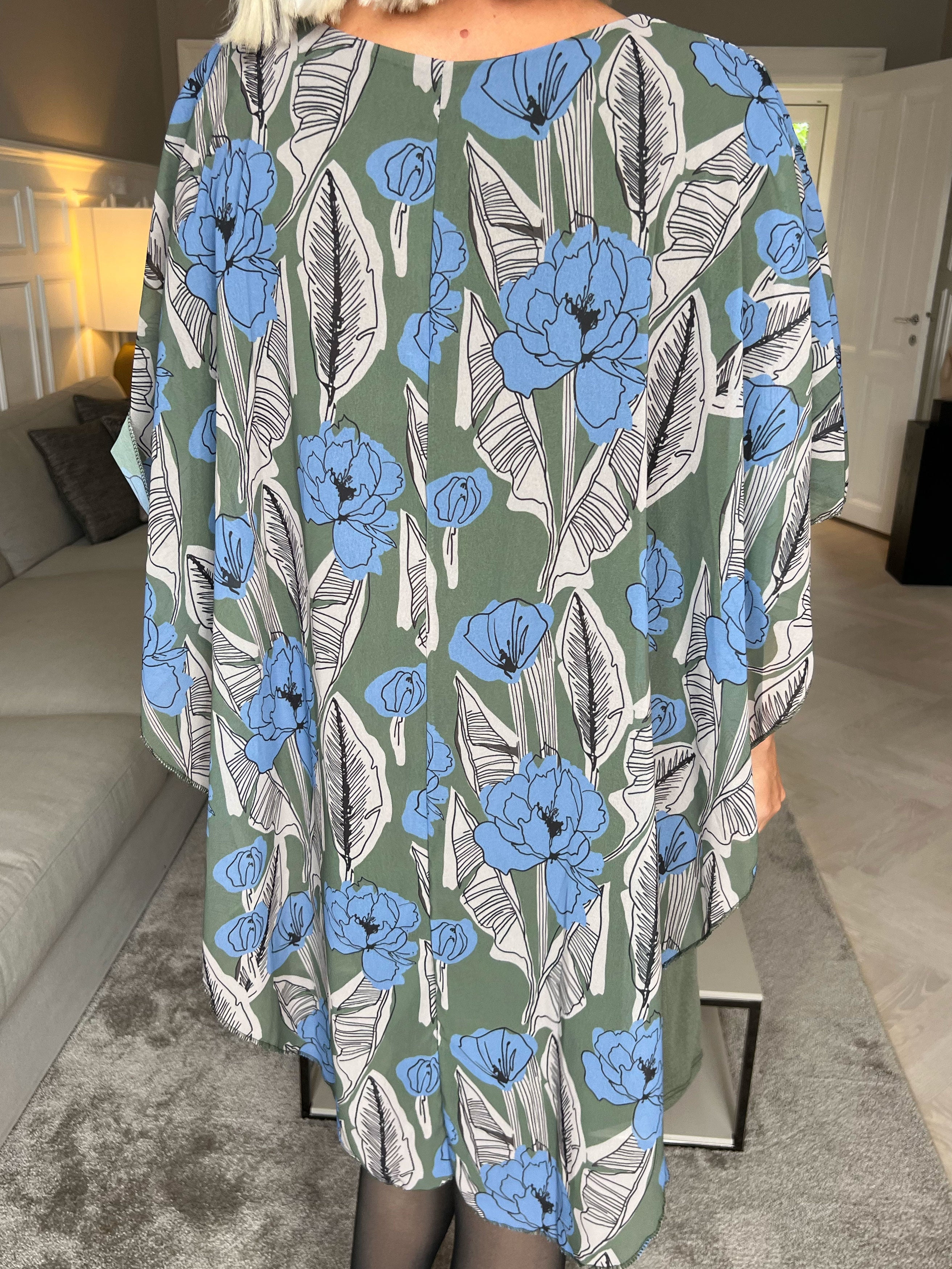 Kenya Feather Long Sleeve - Tunikaklänning med chiffonglager
